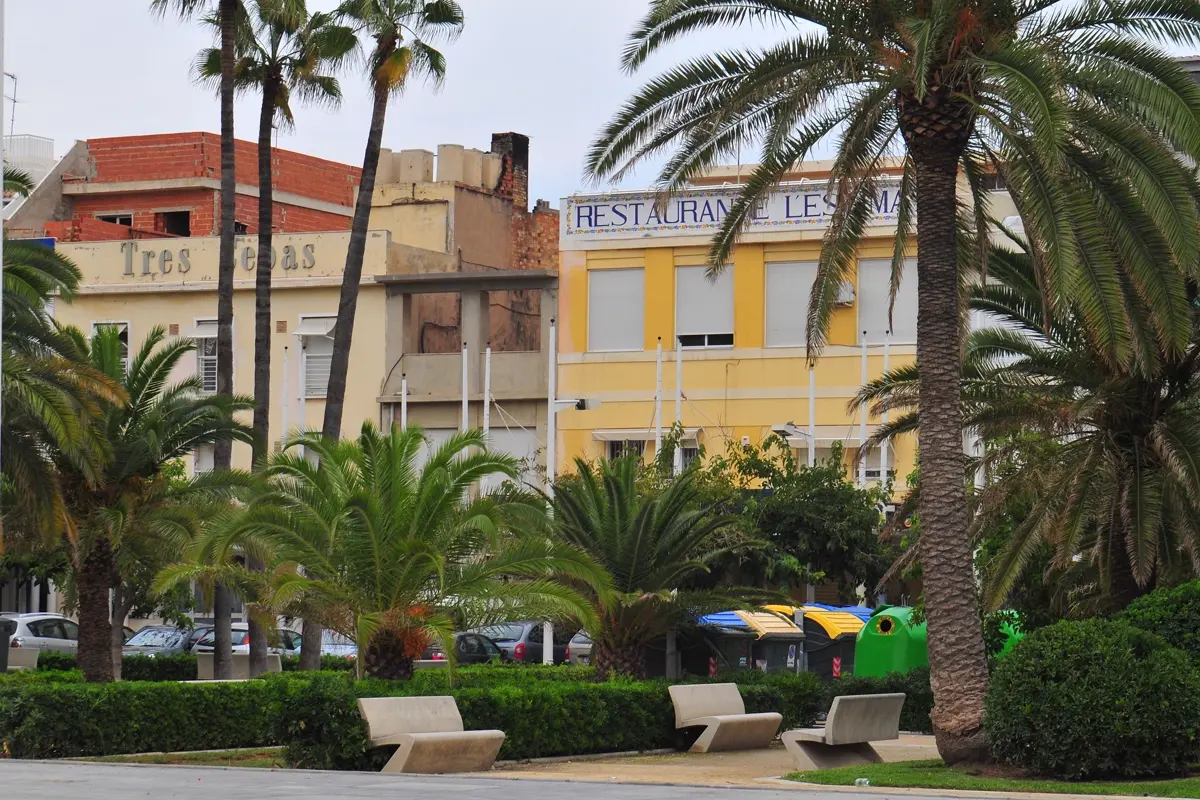 Travellers at a railway station in Valencia